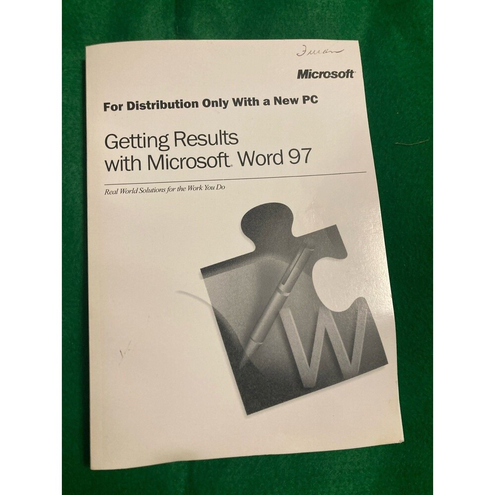 Getting Results with Microsoft Word 97 Windows 1995-96 Manual